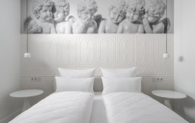 Suite Whiteout Schlafzimmer - Designhotel Laurichhof Pirna